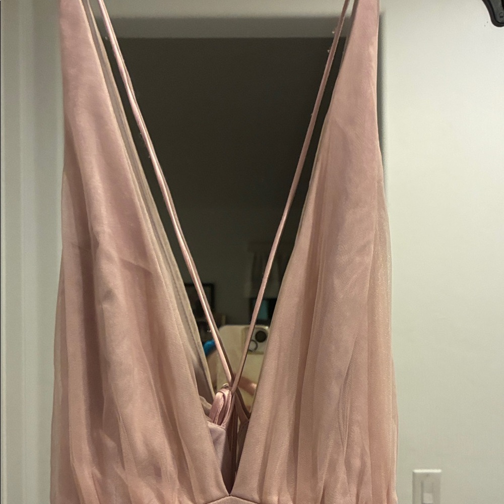 Hello Molly “Kiss the Girl” blush tulle midi - Picture 11 of 12